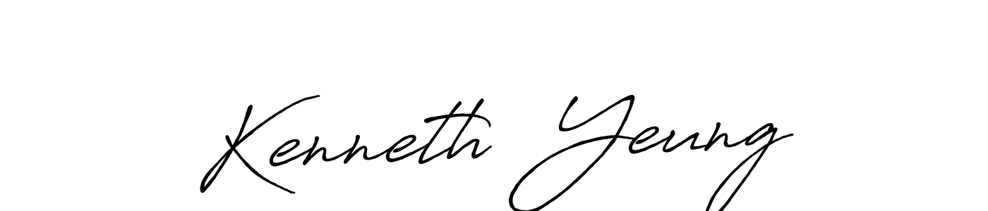 Also we have Kenneth  Yeung name is the best signature style. Create professional handwritten signature collection using Antro_Vectra_Bolder autograph style. Kenneth  Yeung signature style 7 images and pictures png