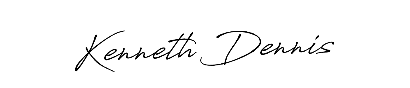 Kenneth Dennis stylish signature style. Best Handwritten Sign (Antro_Vectra_Bolder) for my name. Handwritten Signature Collection Ideas for my name Kenneth Dennis. Kenneth Dennis signature style 7 images and pictures png