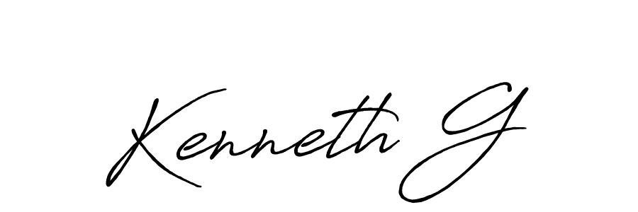 You should practise on your own different ways (Antro_Vectra_Bolder) to write your name (Kenneth G) in signature. don't let someone else do it for you. Kenneth G signature style 7 images and pictures png