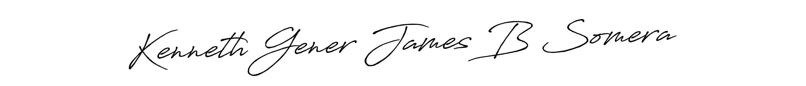 Also we have Kenneth Gener James B Somera name is the best signature style. Create professional handwritten signature collection using Antro_Vectra_Bolder autograph style. Kenneth Gener James B Somera signature style 7 images and pictures png