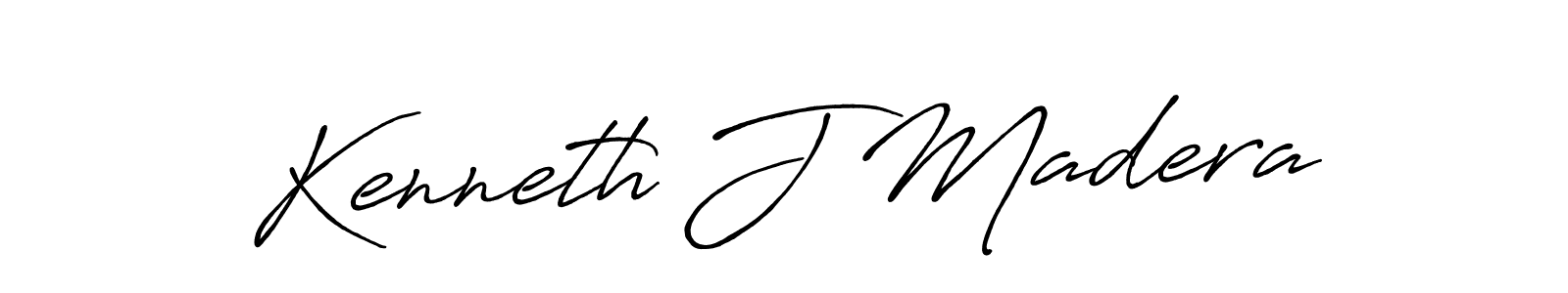 Design your own signature with our free online signature maker. With this signature software, you can create a handwritten (Antro_Vectra_Bolder) signature for name Kenneth J Madera. Kenneth J Madera signature style 7 images and pictures png