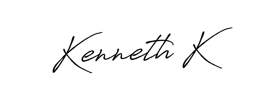 You should practise on your own different ways (Antro_Vectra_Bolder) to write your name (Kenneth K) in signature. don't let someone else do it for you. Kenneth K signature style 7 images and pictures png