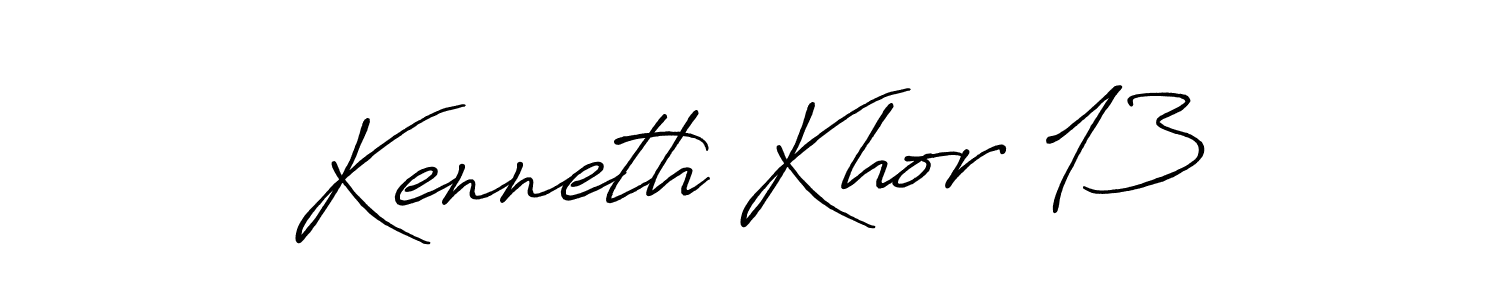 Also You can easily find your signature by using the search form. We will create Kenneth Khor 13 name handwritten signature images for you free of cost using Antro_Vectra_Bolder sign style. Kenneth Khor 13 signature style 7 images and pictures png