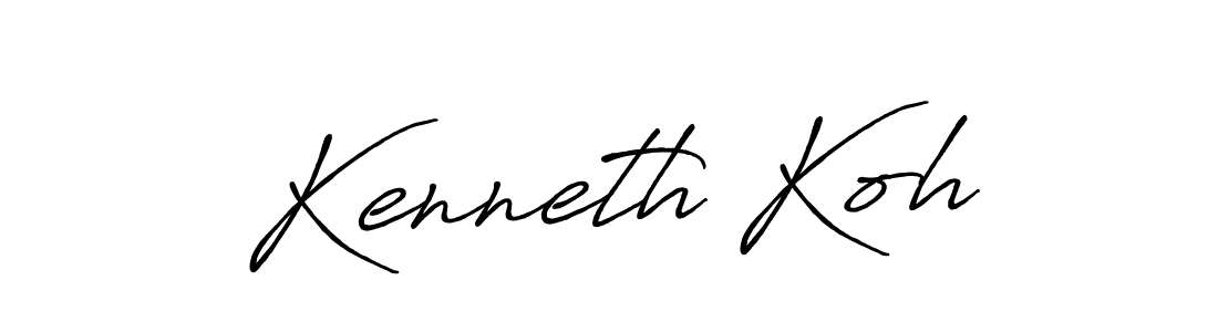 Once you've used our free online signature maker to create your best signature Antro_Vectra_Bolder style, it's time to enjoy all of the benefits that Kenneth Koh name signing documents. Kenneth Koh signature style 7 images and pictures png