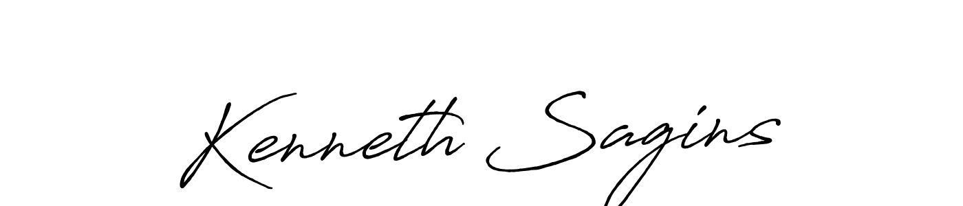 Make a short Kenneth Sagins signature style. Manage your documents anywhere anytime using Antro_Vectra_Bolder. Create and add eSignatures, submit forms, share and send files easily. Kenneth Sagins signature style 7 images and pictures png