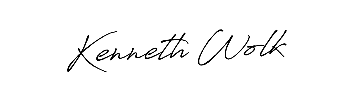 How to Draw Kenneth Wolk signature style? Antro_Vectra_Bolder is a latest design signature styles for name Kenneth Wolk. Kenneth Wolk signature style 7 images and pictures png