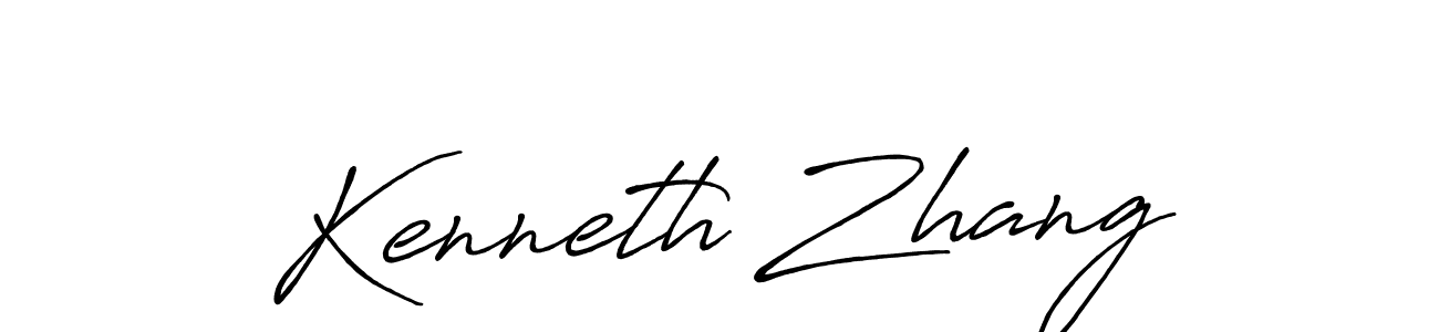 Use a signature maker to create a handwritten signature online. With this signature software, you can design (Antro_Vectra_Bolder) your own signature for name Kenneth Zhang. Kenneth Zhang signature style 7 images and pictures png