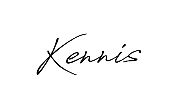 Create a beautiful signature design for name Kennis. With this signature (Antro_Vectra_Bolder) fonts, you can make a handwritten signature for free. Kennis signature style 7 images and pictures png