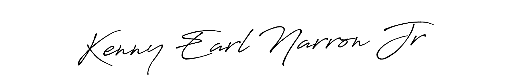 Design your own signature with our free online signature maker. With this signature software, you can create a handwritten (Antro_Vectra_Bolder) signature for name Kenny Earl Narron Jr. Kenny Earl Narron Jr signature style 7 images and pictures png