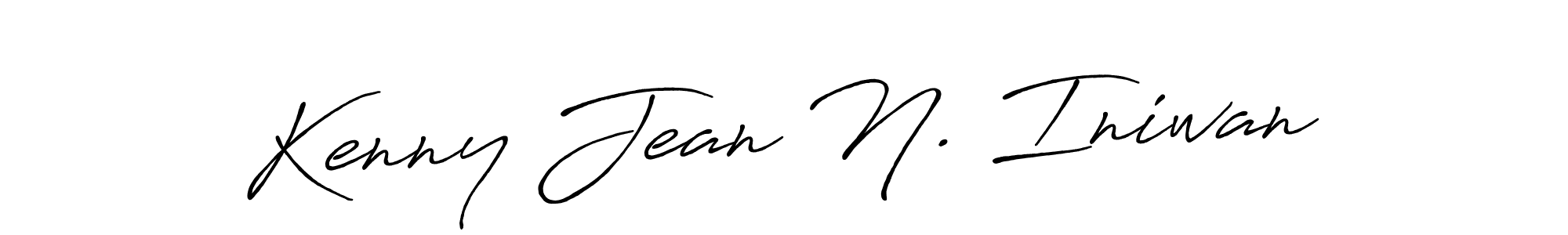 The best way (Antro_Vectra_Bolder) to make a short signature is to pick only two or three words in your name. The name Kenny Jean N. Iniwan include a total of six letters. For converting this name. Kenny Jean N. Iniwan signature style 7 images and pictures png