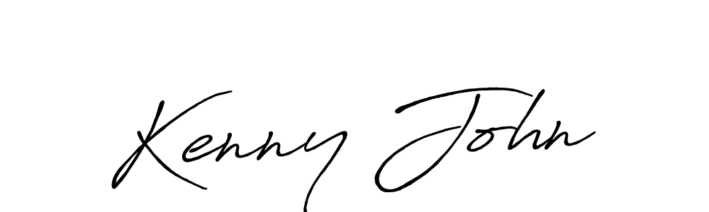 Create a beautiful signature design for name Kenny John. With this signature (Antro_Vectra_Bolder) fonts, you can make a handwritten signature for free. Kenny John signature style 7 images and pictures png