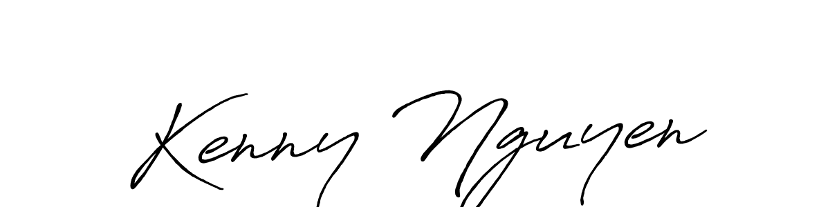 How to make Kenny Nguyen signature? Antro_Vectra_Bolder is a professional autograph style. Create handwritten signature for Kenny Nguyen name. Kenny Nguyen signature style 7 images and pictures png