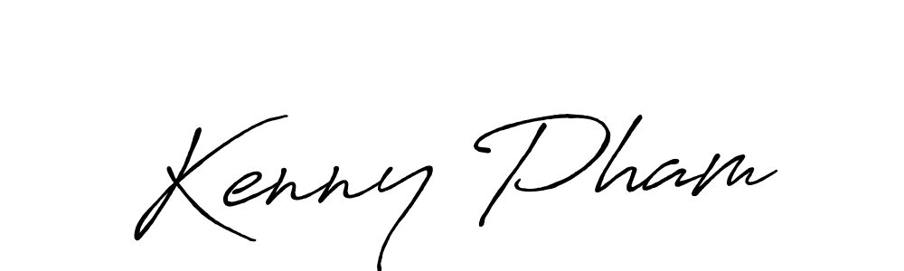 Create a beautiful signature design for name Kenny Pham. With this signature (Antro_Vectra_Bolder) fonts, you can make a handwritten signature for free. Kenny Pham signature style 7 images and pictures png