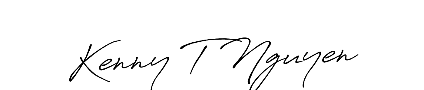 How to make Kenny T Nguyen signature? Antro_Vectra_Bolder is a professional autograph style. Create handwritten signature for Kenny T Nguyen name. Kenny T Nguyen signature style 7 images and pictures png