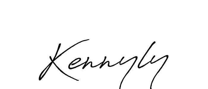 Also we have Kennyly name is the best signature style. Create professional handwritten signature collection using Antro_Vectra_Bolder autograph style. Kennyly signature style 7 images and pictures png