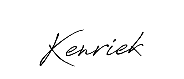 You should practise on your own different ways (Antro_Vectra_Bolder) to write your name (Kenriek) in signature. don't let someone else do it for you. Kenriek signature style 7 images and pictures png