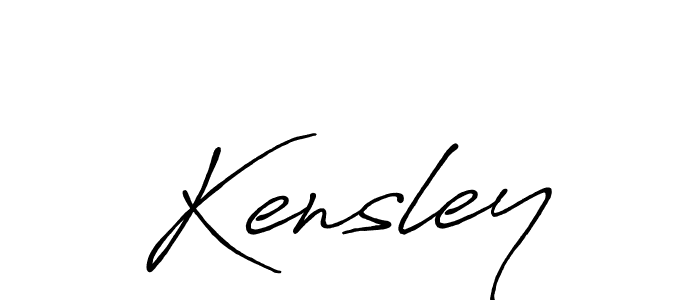 Also we have Kensley name is the best signature style. Create professional handwritten signature collection using Antro_Vectra_Bolder autograph style. Kensley signature style 7 images and pictures png