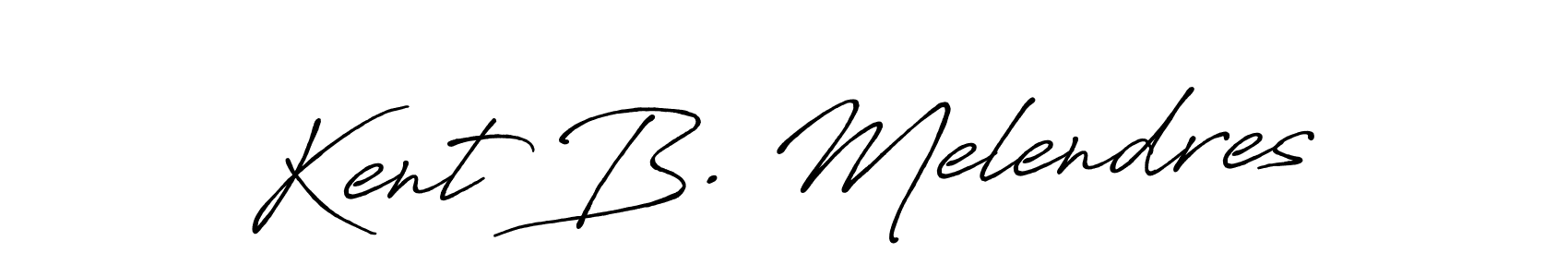 Make a short Kent B. Melendres signature style. Manage your documents anywhere anytime using Antro_Vectra_Bolder. Create and add eSignatures, submit forms, share and send files easily. Kent B. Melendres signature style 7 images and pictures png