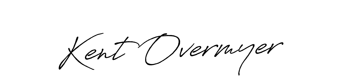 Kent Overmyer stylish signature style. Best Handwritten Sign (Antro_Vectra_Bolder) for my name. Handwritten Signature Collection Ideas for my name Kent Overmyer. Kent Overmyer signature style 7 images and pictures png