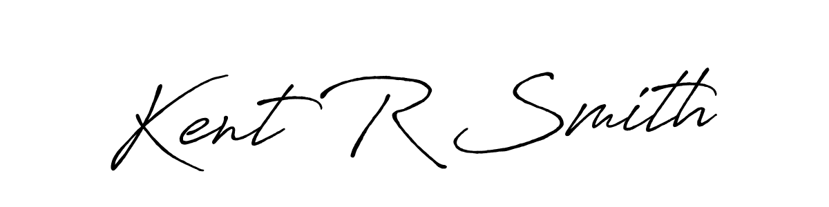 Kent R Smith stylish signature style. Best Handwritten Sign (Antro_Vectra_Bolder) for my name. Handwritten Signature Collection Ideas for my name Kent R Smith. Kent R Smith signature style 7 images and pictures png