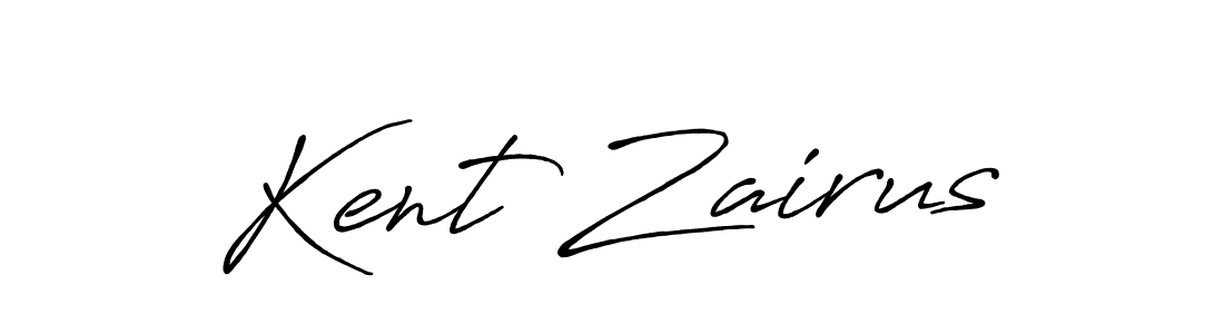 Kent Zairus stylish signature style. Best Handwritten Sign (Antro_Vectra_Bolder) for my name. Handwritten Signature Collection Ideas for my name Kent Zairus. Kent Zairus signature style 7 images and pictures png