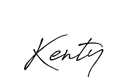 Kenty stylish signature style. Best Handwritten Sign (Antro_Vectra_Bolder) for my name. Handwritten Signature Collection Ideas for my name Kenty. Kenty signature style 7 images and pictures png