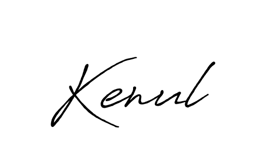 Create a beautiful signature design for name Kenul. With this signature (Antro_Vectra_Bolder) fonts, you can make a handwritten signature for free. Kenul signature style 7 images and pictures png