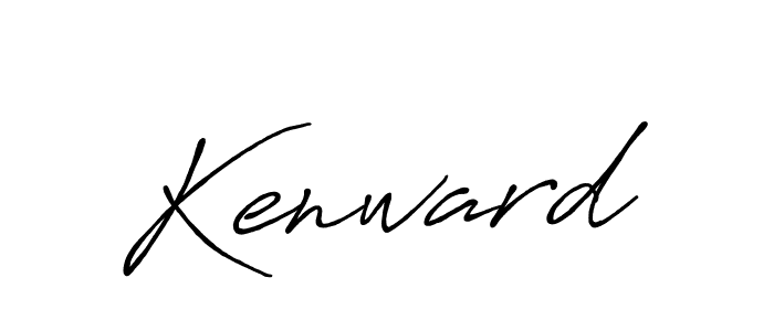 Kenward stylish signature style. Best Handwritten Sign (Antro_Vectra_Bolder) for my name. Handwritten Signature Collection Ideas for my name Kenward. Kenward signature style 7 images and pictures png