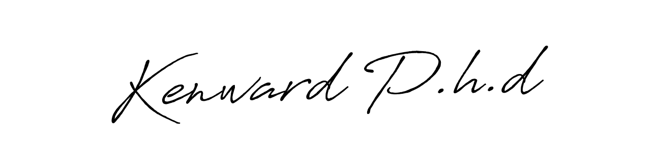 if you are searching for the best signature style for your name Kenward P.h.d. so please give up your signature search. here we have designed multiple signature styles  using Antro_Vectra_Bolder. Kenward P.h.d signature style 7 images and pictures png