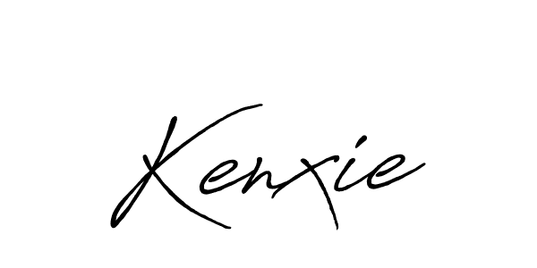 Kenxie stylish signature style. Best Handwritten Sign (Antro_Vectra_Bolder) for my name. Handwritten Signature Collection Ideas for my name Kenxie. Kenxie signature style 7 images and pictures png
