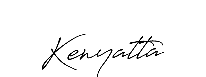 How to make Kenyatta signature? Antro_Vectra_Bolder is a professional autograph style. Create handwritten signature for Kenyatta name. Kenyatta signature style 7 images and pictures png