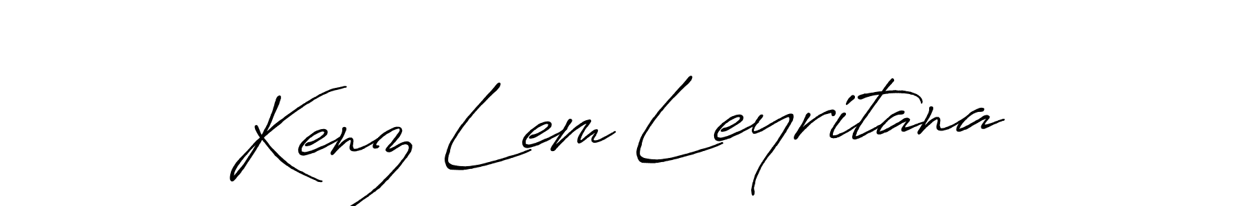 Design your own signature with our free online signature maker. With this signature software, you can create a handwritten (Antro_Vectra_Bolder) signature for name Kenz Lem Leyritana. Kenz Lem Leyritana signature style 7 images and pictures png