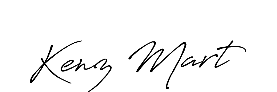 Create a beautiful signature design for name Kenz Mart. With this signature (Antro_Vectra_Bolder) fonts, you can make a handwritten signature for free. Kenz Mart signature style 7 images and pictures png