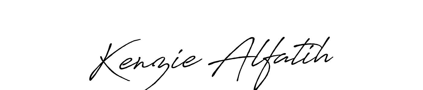 Use a signature maker to create a handwritten signature online. With this signature software, you can design (Antro_Vectra_Bolder) your own signature for name Kenzie Alfatih. Kenzie Alfatih signature style 7 images and pictures png