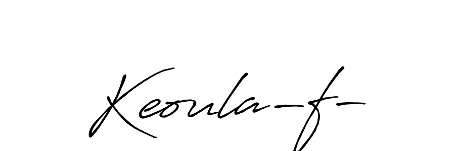 The best way (Antro_Vectra_Bolder) to make a short signature is to pick only two or three words in your name. The name Keoula-f- include a total of six letters. For converting this name. Keoula-f- signature style 7 images and pictures png
