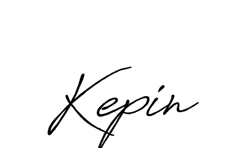 How to make Kepin signature? Antro_Vectra_Bolder is a professional autograph style. Create handwritten signature for Kepin name. Kepin signature style 7 images and pictures png