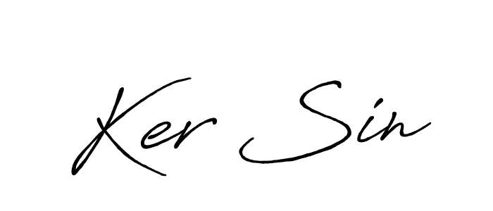 Similarly Antro_Vectra_Bolder is the best handwritten signature design. Signature creator online .You can use it as an online autograph creator for name Ker Sin. Ker Sin signature style 7 images and pictures png