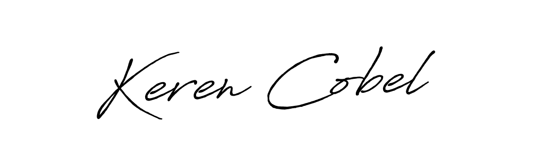 Make a beautiful signature design for name Keren Cobel. Use this online signature maker to create a handwritten signature for free. Keren Cobel signature style 7 images and pictures png