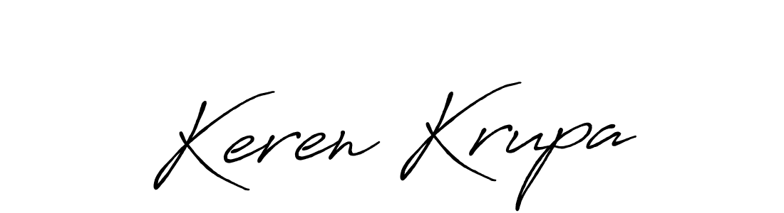 Also we have Keren Krupa name is the best signature style. Create professional handwritten signature collection using Antro_Vectra_Bolder autograph style. Keren Krupa signature style 7 images and pictures png