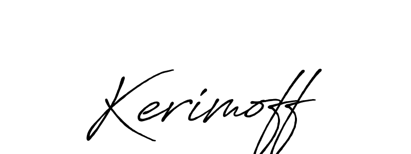 Also You can easily find your signature by using the search form. We will create Kerimoff name handwritten signature images for you free of cost using Antro_Vectra_Bolder sign style. Kerimoff signature style 7 images and pictures png