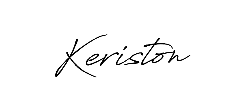 Keriston stylish signature style. Best Handwritten Sign (Antro_Vectra_Bolder) for my name. Handwritten Signature Collection Ideas for my name Keriston. Keriston signature style 7 images and pictures png