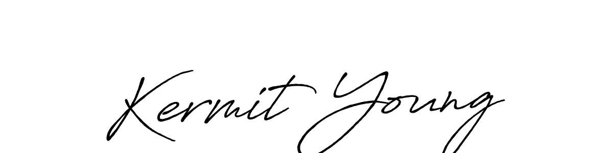 Antro_Vectra_Bolder is a professional signature style that is perfect for those who want to add a touch of class to their signature. It is also a great choice for those who want to make their signature more unique. Get Kermit Young name to fancy signature for free. Kermit Young signature style 7 images and pictures png