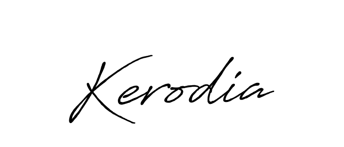 Use a signature maker to create a handwritten signature online. With this signature software, you can design (Antro_Vectra_Bolder) your own signature for name Kerodia. Kerodia signature style 7 images and pictures png