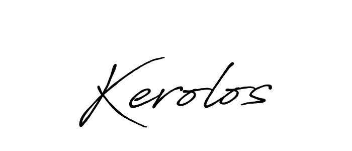 The best way (Antro_Vectra_Bolder) to make a short signature is to pick only two or three words in your name. The name Kerolos include a total of six letters. For converting this name. Kerolos signature style 7 images and pictures png