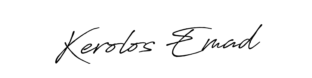 You should practise on your own different ways (Antro_Vectra_Bolder) to write your name (Kerolos Emad) in signature. don't let someone else do it for you. Kerolos Emad signature style 7 images and pictures png