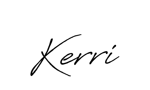 Use a signature maker to create a handwritten signature online. With this signature software, you can design (Antro_Vectra_Bolder) your own signature for name Kerri. Kerri signature style 7 images and pictures png