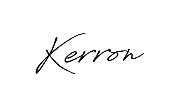 Create a beautiful signature design for name Kerron. With this signature (Antro_Vectra_Bolder) fonts, you can make a handwritten signature for free. Kerron signature style 7 images and pictures png
