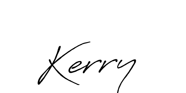 Create a beautiful signature design for name Kerry . With this signature (Antro_Vectra_Bolder) fonts, you can make a handwritten signature for free. Kerry  signature style 7 images and pictures png