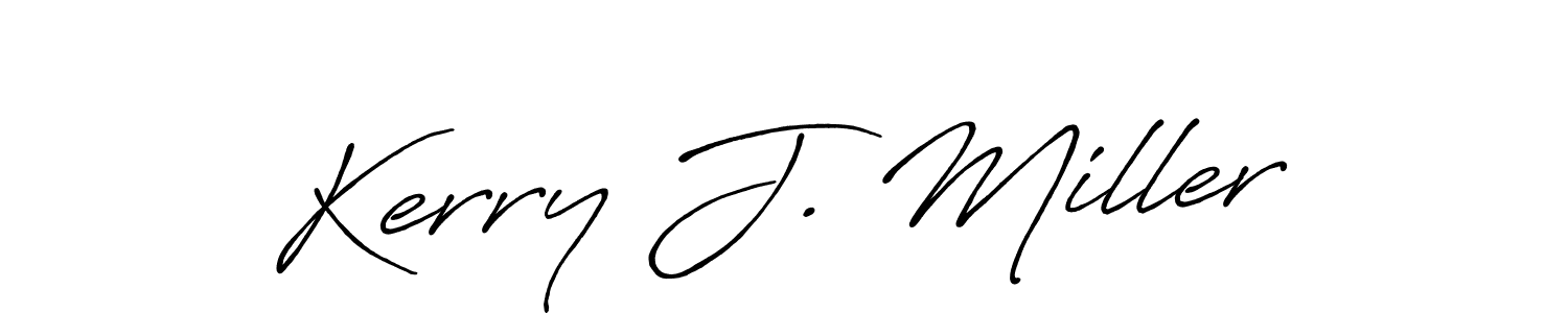 Similarly Antro_Vectra_Bolder is the best handwritten signature design. Signature creator online .You can use it as an online autograph creator for name Kerry J. Miller. Kerry J. Miller signature style 7 images and pictures png