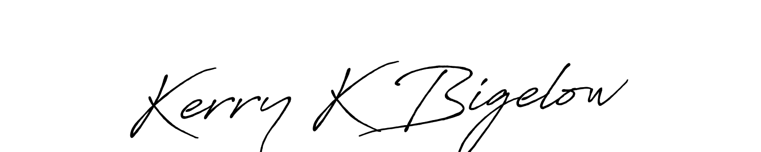 How to make Kerry K Bigelow signature? Antro_Vectra_Bolder is a professional autograph style. Create handwritten signature for Kerry K Bigelow name. Kerry K Bigelow signature style 7 images and pictures png